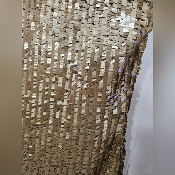 St. John Gold Sequin Mini Dress - Picture 4 of 5